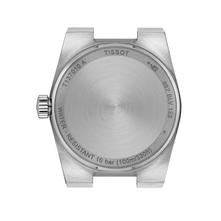 Tissot PRX Quartz Ice Blue Dial Silver Steel Strap Watch for Women - T137.010.11.351.00