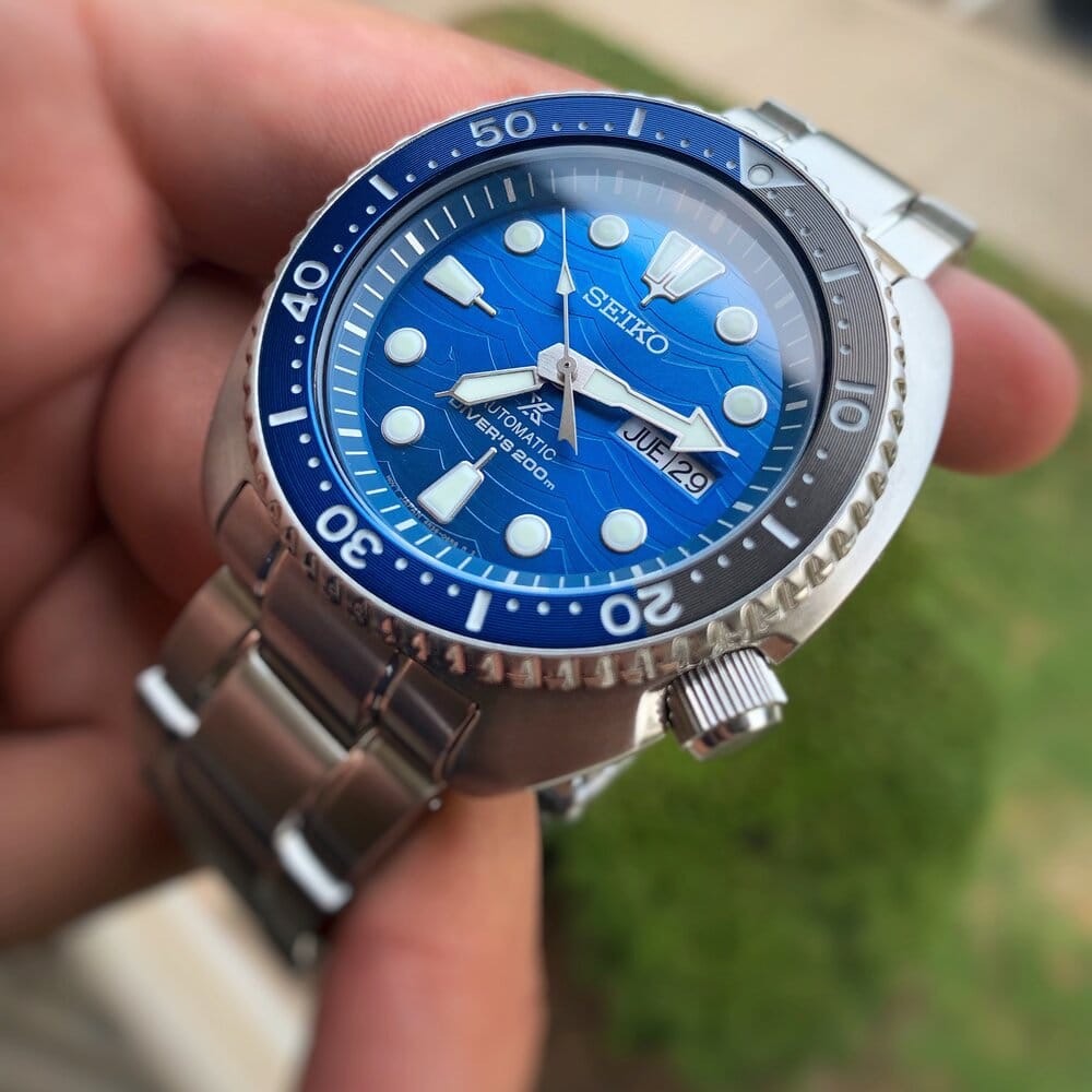  Shop Authentic Seiko Prospex Save The Ocean Diver's Automatic Blue Dial Silver Steel Strap Watch for Men - SRPD21J1 - Luxxuri