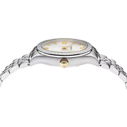  Shop Authentic Versace Hellenyium Quartz White Dial Silver Steel Strap Watch for Women - VEHU00320 - Luxxuri