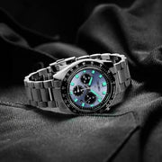 Seiko Prospex Speedtimer 41.4 Solar Chronograph Blue Dial Silver Steel Strap Watch for Men - SSC935