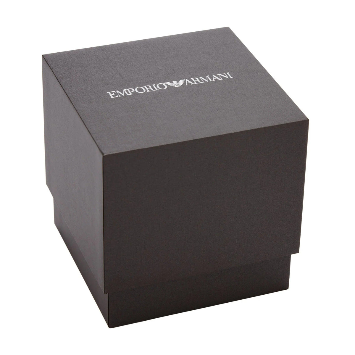 Emporio Armani Minimalist Quartz Gold Dial Brown Leather Strap Watch for Men - AR11610