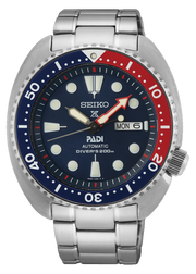  Shop Authentic Seiko Prospex PADI Special Edition Automatic Blue Dial Silver Steel Strap Watch for Men - SRPE99 - Luxxuri