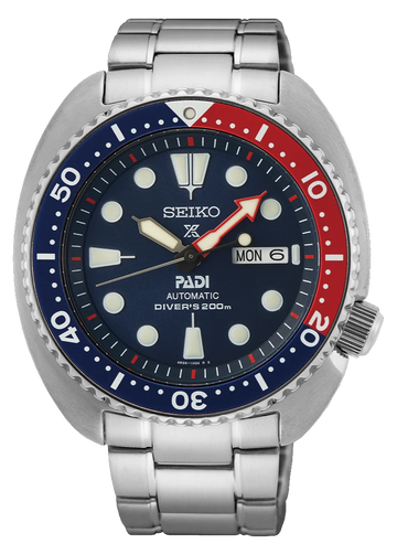  Shop Authentic Seiko Prospex PADI Special Edition Automatic Blue Dial Silver Steel Strap Watch for Men - SRPE99 - Luxxuri