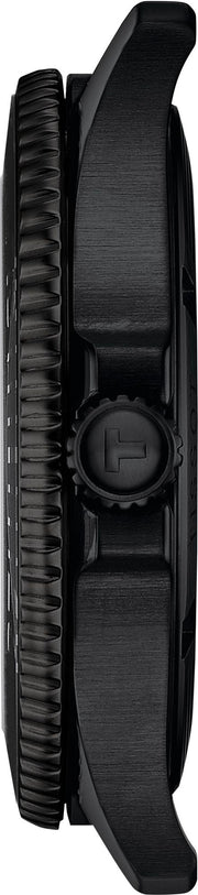 Tissot Seastar 1000 Quartz Black Dial Black Steel Strap Watch for Men - T120.410.33.051.00