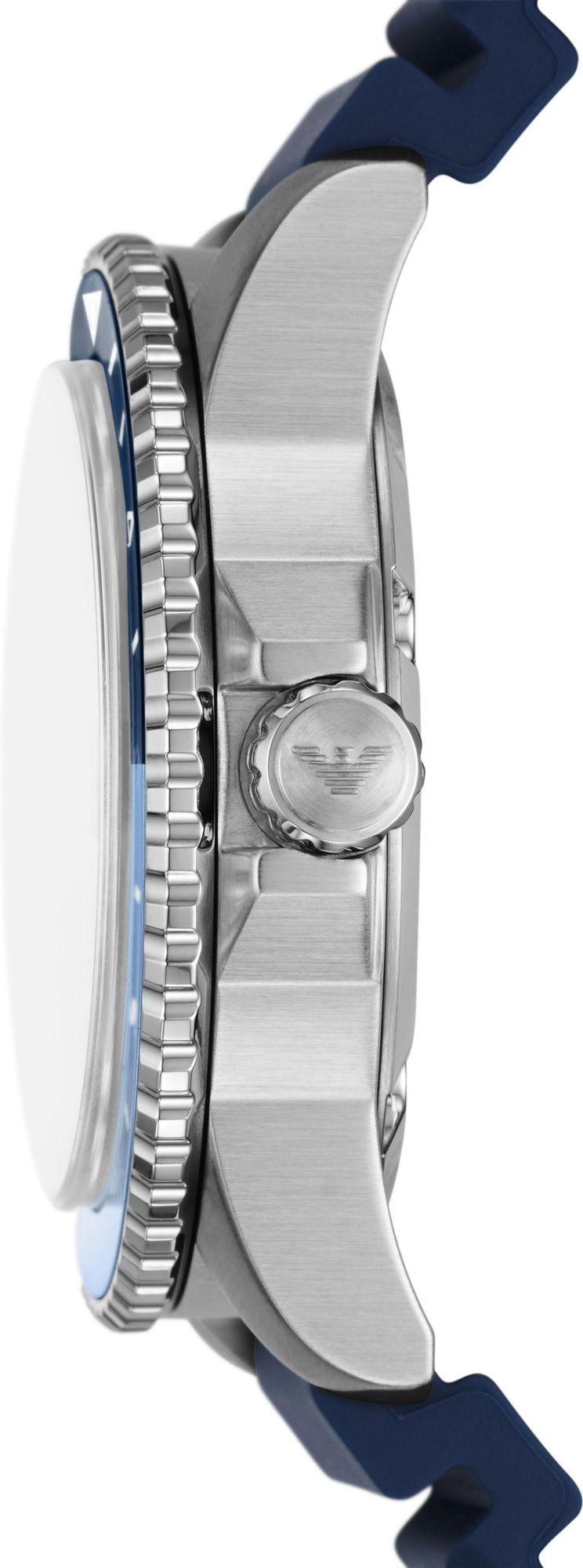 Emporio Armani World Explorer GMT Blue Dial Blue Rubber Strap Watch for Men - AR11592