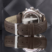  Shop Authentic Hugo Boss Avery Chronograph Grey Dial Brown Leather Strap Watch for Men - 1514155 - Luxxuri