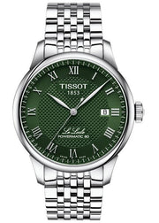 Tissot Le Locle Powermatic 80 Automatic Green Dial Silver Steel Strap Watch for Men - T006.407.11.093.00
