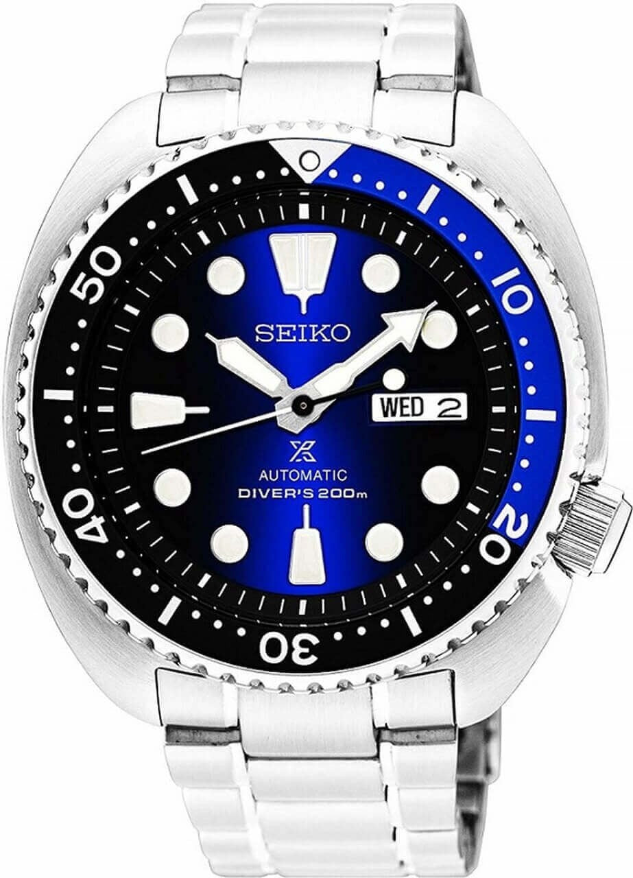  Shop Authentic Seiko Prospex Deep Blue Batman Turtle Diver's Automatic Blue Dial Silver Steel Strap Watch for Men - SRPC25J1 - Luxxuri