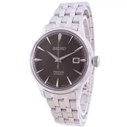 Seiko Presage Cocktail Time Automatic Black Dial Silver Steel Strap Watch for Men - SRPE17J1