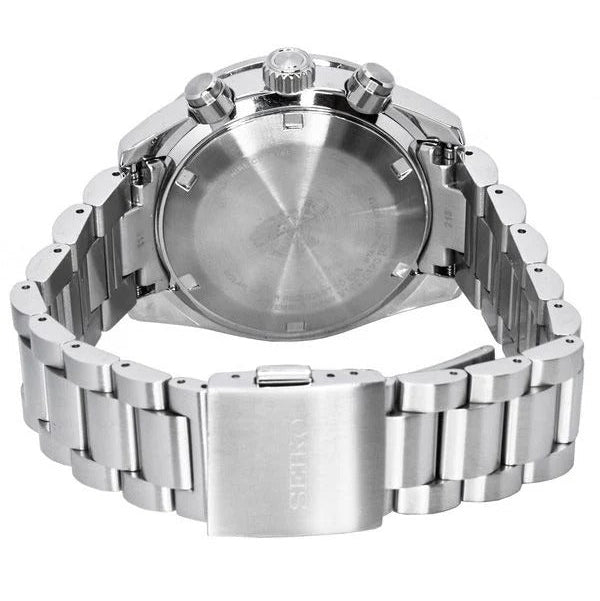  Shop Authentic Seiko Prospex Speedtimer Solar Chronograph Black Dial Silver Steel Strap Watch for Men - SSC915 - Luxxuri