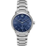 Burberry Classic Blue Dial Silver Steel Strap Watch for Men - BU10007