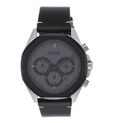  Shop Authentic Hugo Boss Cloud Chronograph Grey Dial Black Leather Strap Watch for Men - 1514014 - Luxxuri