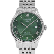 Tissot Le Locle Powermatic 80 Automatic Green Dial Silver Steel Strap Watch for Men - T006.407.11.093.00