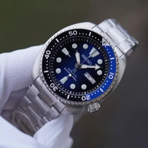  Shop Authentic Seiko Prospex Deep Blue Batman Turtle Diver's Automatic Blue Dial Silver Steel Strap Watch for Men - SRPC25J1 - Luxxuri