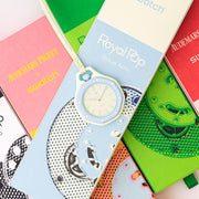 Swatch x AP Royal Pop Lime Green Dial Lime Lanyard Watch for Men - Blaue Acht