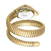 Just Cavalli Ornato Green Dial Gold Steel Strap Watch for Women - JC1L303M0035