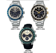  Shop Authentic Seiko Prospex Speedtimer Solar Chronograph Black Dial Silver Steel Strap Watch for Men - SSC941 - Luxxuri