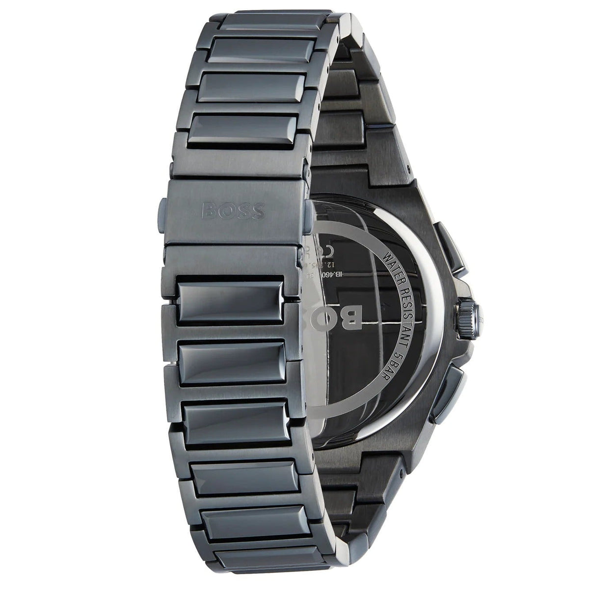  Shop Authentic Hugo Boss Taper Chronograph Black Dial Black Steel Strap Watch for Men - 1514090 - Luxxuri