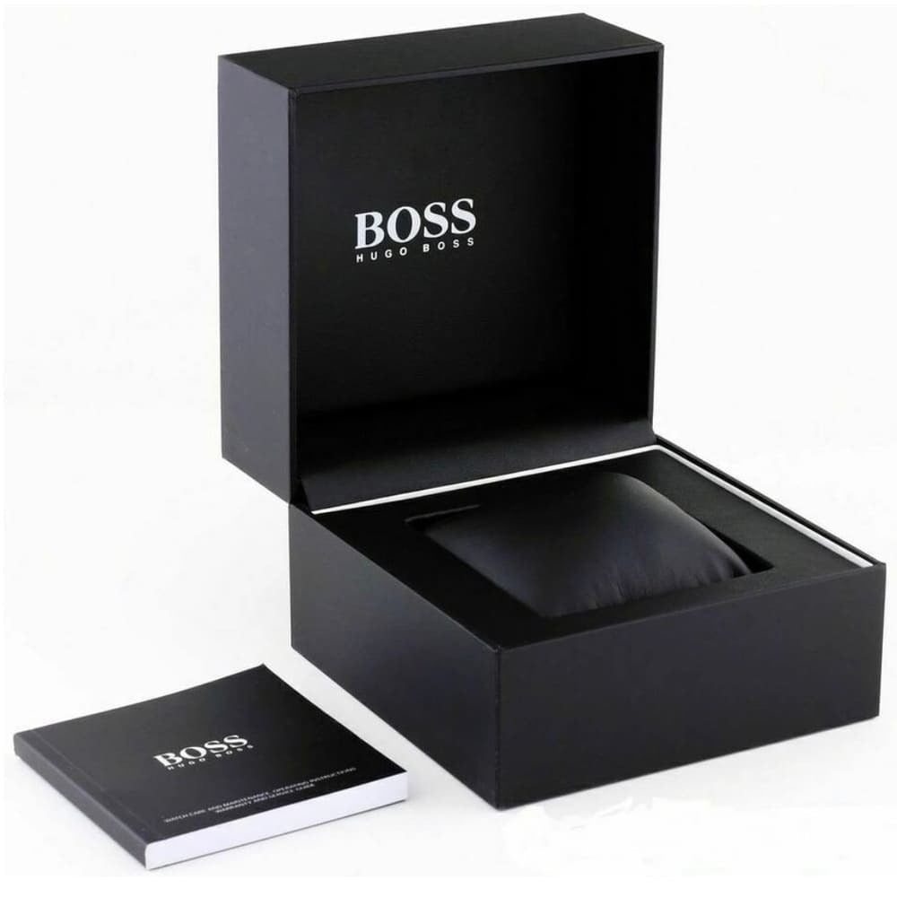 Hugo Boss Hero 2.0 Chronograph Black Dial Silver Steel Strap Watch for Men - 1514267
