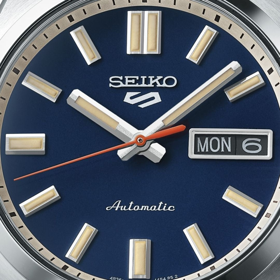  Shop Authentic Seiko 5 Sports SNXS Automatic Blue Dial Silver Steel Strap Watch for Men - SRPK87K1 - Luxxuri