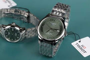 Tissot Le Locle Powermatic 80 Automatic Green Dial Silver Steel Strap Watch for Men - T006.407.11.093.00