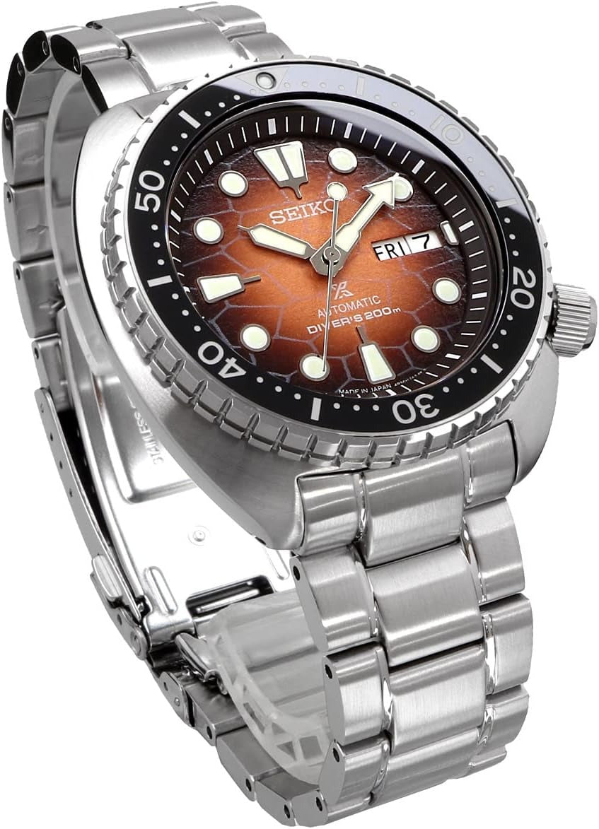 Shop Authentic Seiko Prospex US Special Edition King Turtle Automatic Brown Dial Silver Steel Strap Watch for Men - SRPH55 - Luxxuri