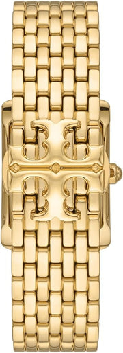 Tory Burch Eleanor White Dial Gold Steel Strap Watch for Women - TBW1060