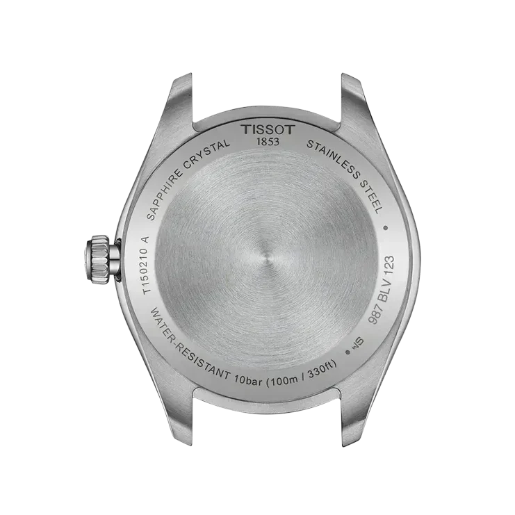 Tissot PR 100 Quartz Green Dial Silver Steel Strap Watch for Women - T150.210.11.091.00