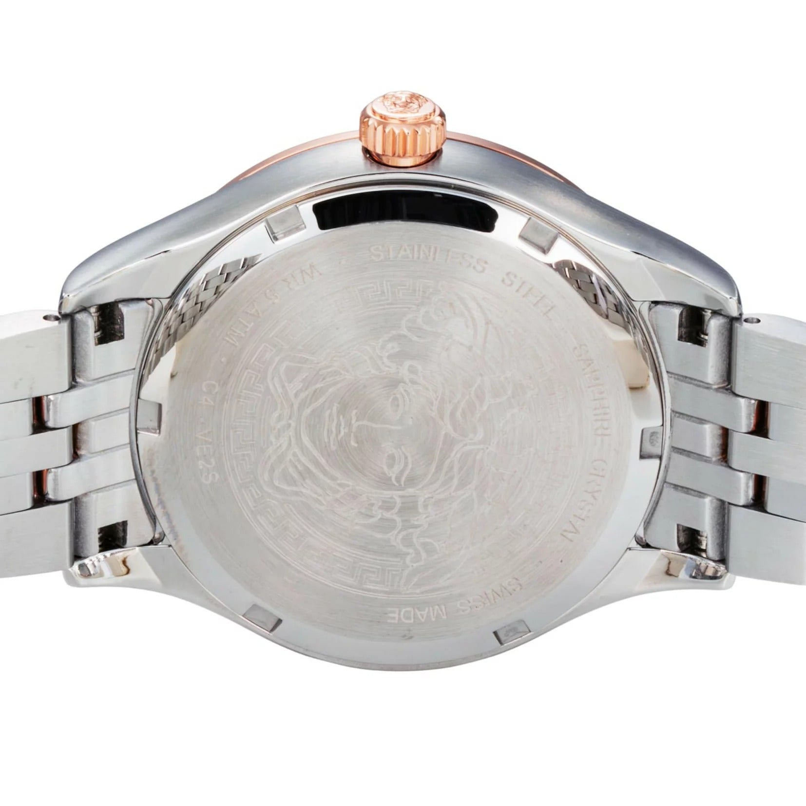  Shop Authentic Versace Hellenyium Quartz Green Dial Two Tone Steel Strap Watch for Women - VE2S00422 - Luxxuri