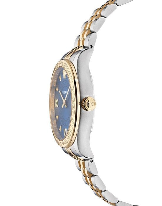  Shop Authentic Versace Hellenyium Quartz Blue Dial Two Tone Steel Strap Watch for Women - VE2S00522 - Luxxuri