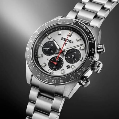 Shop Authentic Seiko Prospex Speedtimer Solar Chronograph Silver Dial Silver Steel Strap Watch for Men - SSC911 - Luxxuri