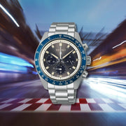  Shop Authentic Seiko Prospex Speedtimer Solar Chronograph Grey Dial Silver Steel Strap Watch for Men - SSC939 - Luxxuri