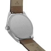 Tissot PRC 100 Solar Quartz Silver Dial Brown Leather Strap Watch for Men - T151.422.16.031.00