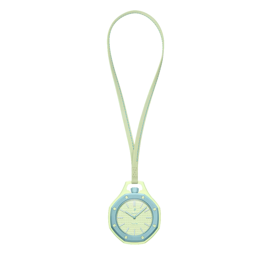 Swatch x AP Royal Pop Lime Green Dial Lime Green leather Lanyard Watch for Men - Blaue Acht