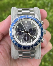  Shop Authentic Seiko Prospex Speedtimer Solar Chronograph Grey Dial Silver Steel Strap Watch for Men - SSC939 - Luxxuri