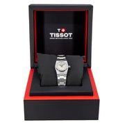 Tissot PRX Quartz Mother of Pearl Dial Silver Steel Strap Watch for Women - T137.010.11.111.00