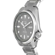Seiko 5 Sports Automatic Grey Dial Silver Steel Strap Watch for Men - SRPE51K1