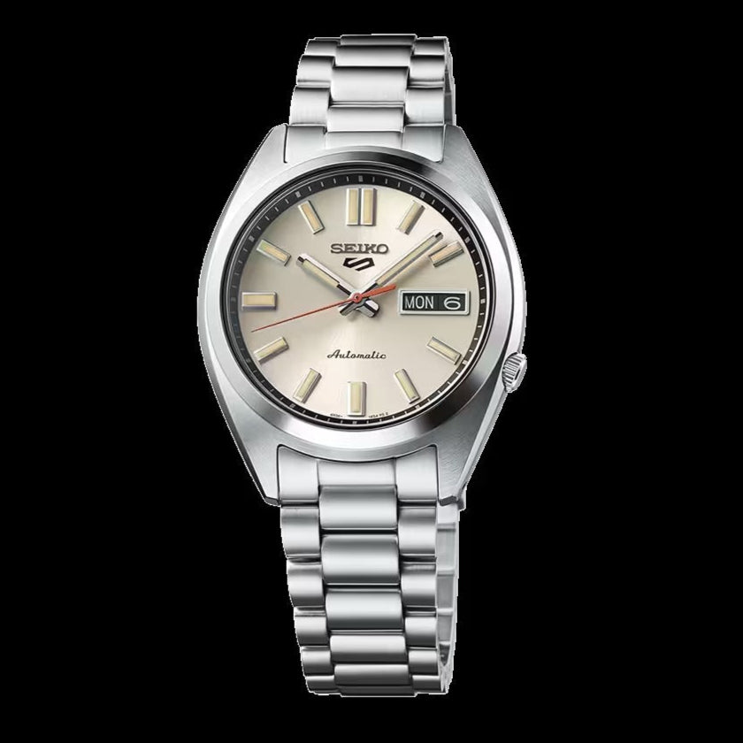  Shop Authentic Seiko 5 Sports SNXS Series Automatic Beige Dial Silver Steel Strap Watch for Men - SRPK91K1 - Luxxuri