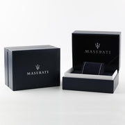Maserati Successo Chronograph Silver Dial Blue Silicone Strap Watch for Men - R8871621042
