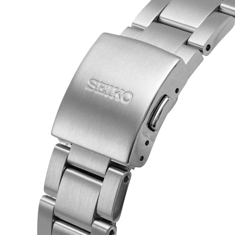Seiko Presage Style60's Automatic Blue Dial Silver Steel Strap Watch for Men - SRPG05J1
