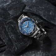 Seiko Prospex Glacier Save The Ocean Special Edition Automatic Blue Dial Silver Steel Strap Watch for Men - SPB299J1