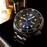  Shop Authentic Seiko Prospex Deep Blue Batman Turtle Diver's Automatic Blue Dial Silver Steel Strap Watch for Men - SRPC25J1 - Luxxuri