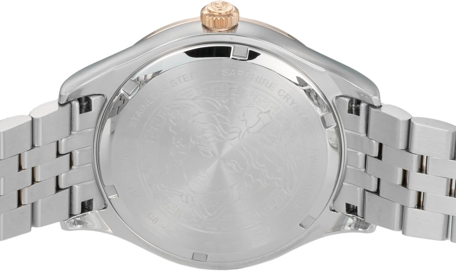  Shop Authentic Versace Hellenyium Blue Dial Two Tone Steel Strap Watch for Men - VEVK01424 - Luxxuri