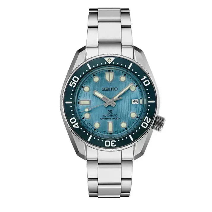 Seiko Prospex Glacier Save The Ocean Special Edition Automatic Blue Dial Silver Steel Strap Watch for Men - SPB299J1