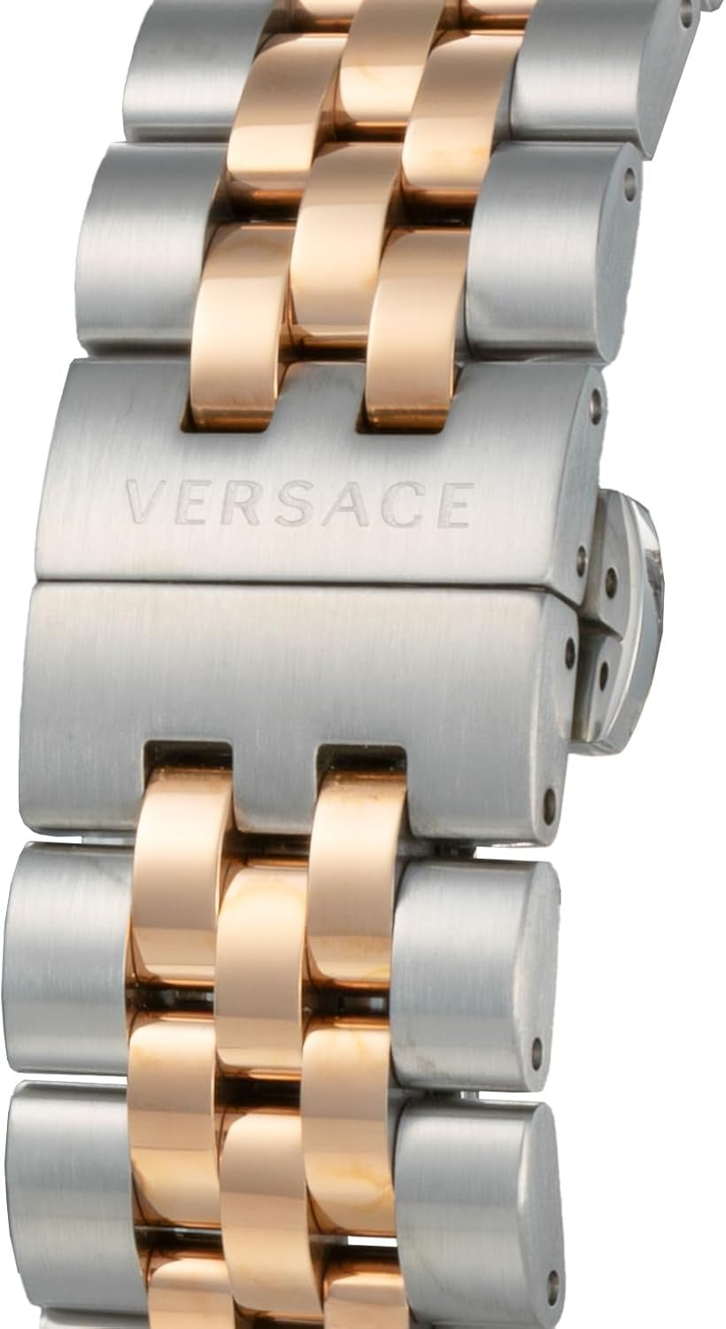  Shop Authentic Versace Hellenyium Blue Dial Two Tone Steel Strap Watch for Men - VEVK01424 - Luxxuri