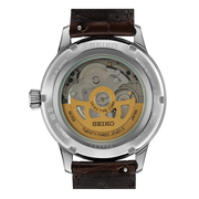 Seiko Cocktail Time Automatic Blue Dial Brown Leather Strap Watch for Men - SRPK15K1