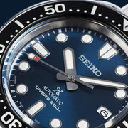 Seiko Prospex Marinemaster Automatic Scuba Divers Blue Dial Silver Steel Strap Watch for Men - SPB187J1