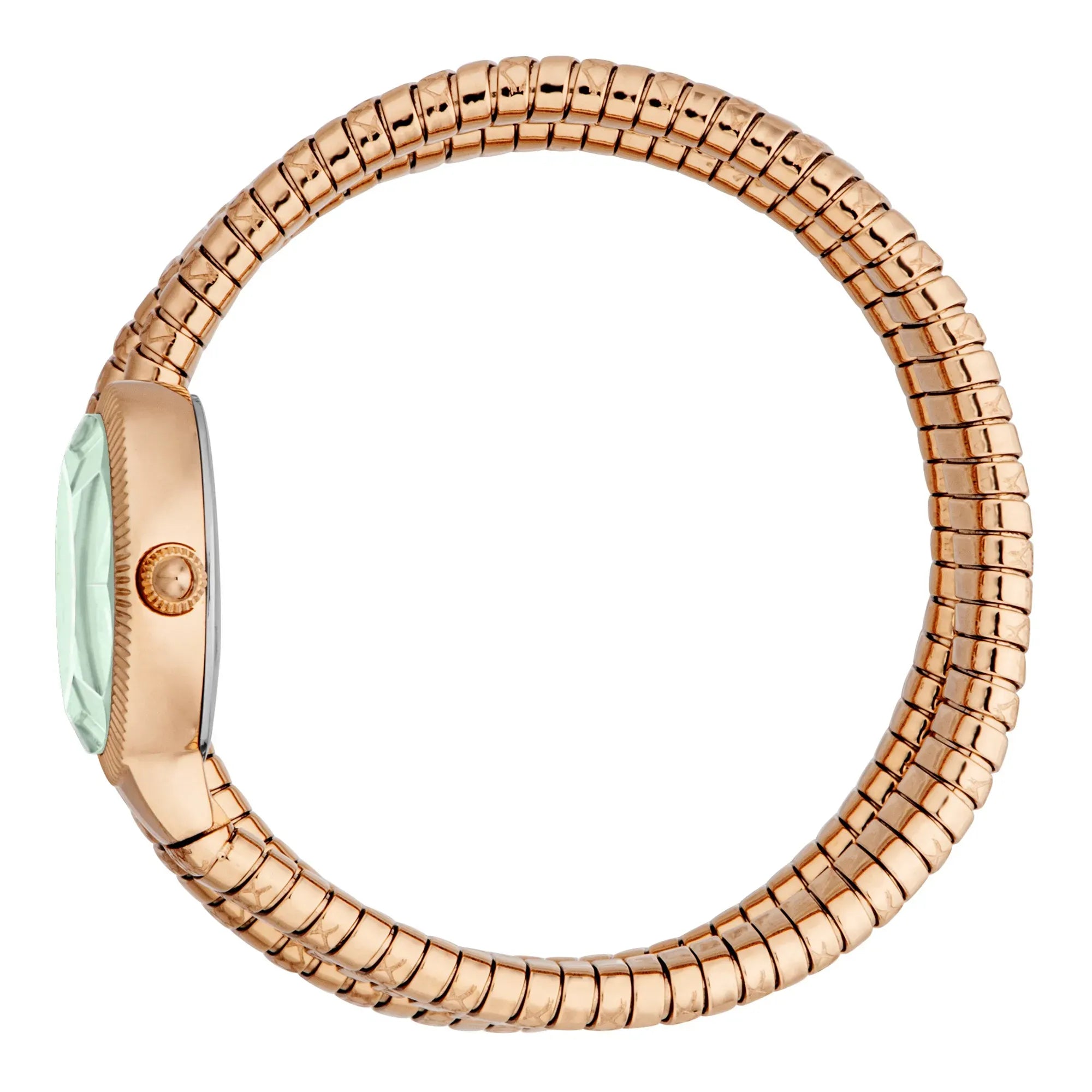 Just Cavalli After Party Green Dial Rose Gold Steel Strap Watch for Women - JC1L269M0045