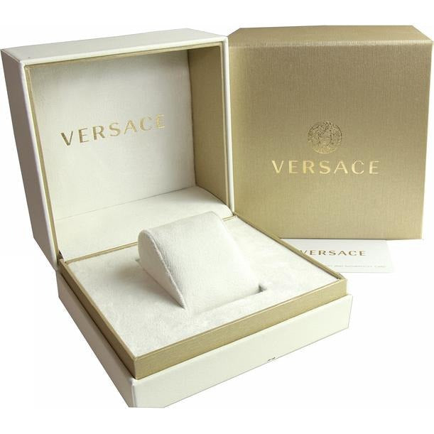  Shop Authentic Versace V Circulus Quartz Black Dial Black Leather Strap Watch for Women - VBP12017 - Luxxuri