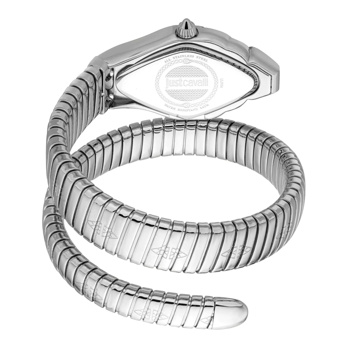 Just Cavalli Ferocious Blue Dial Silver Steel Strap Watch for Women - JC1L306M0015